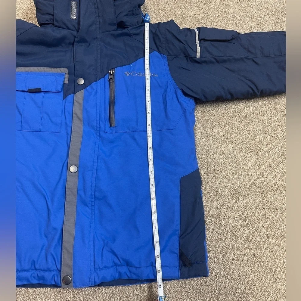 Columbia: Kids Blue / Gray Heavy Snow Coat, Size 10/12
